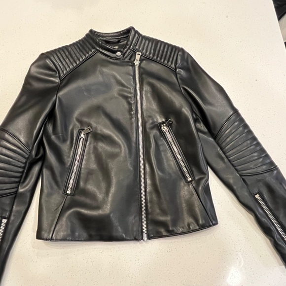 Black Faux Leather Jacket - Picture 2 of 5